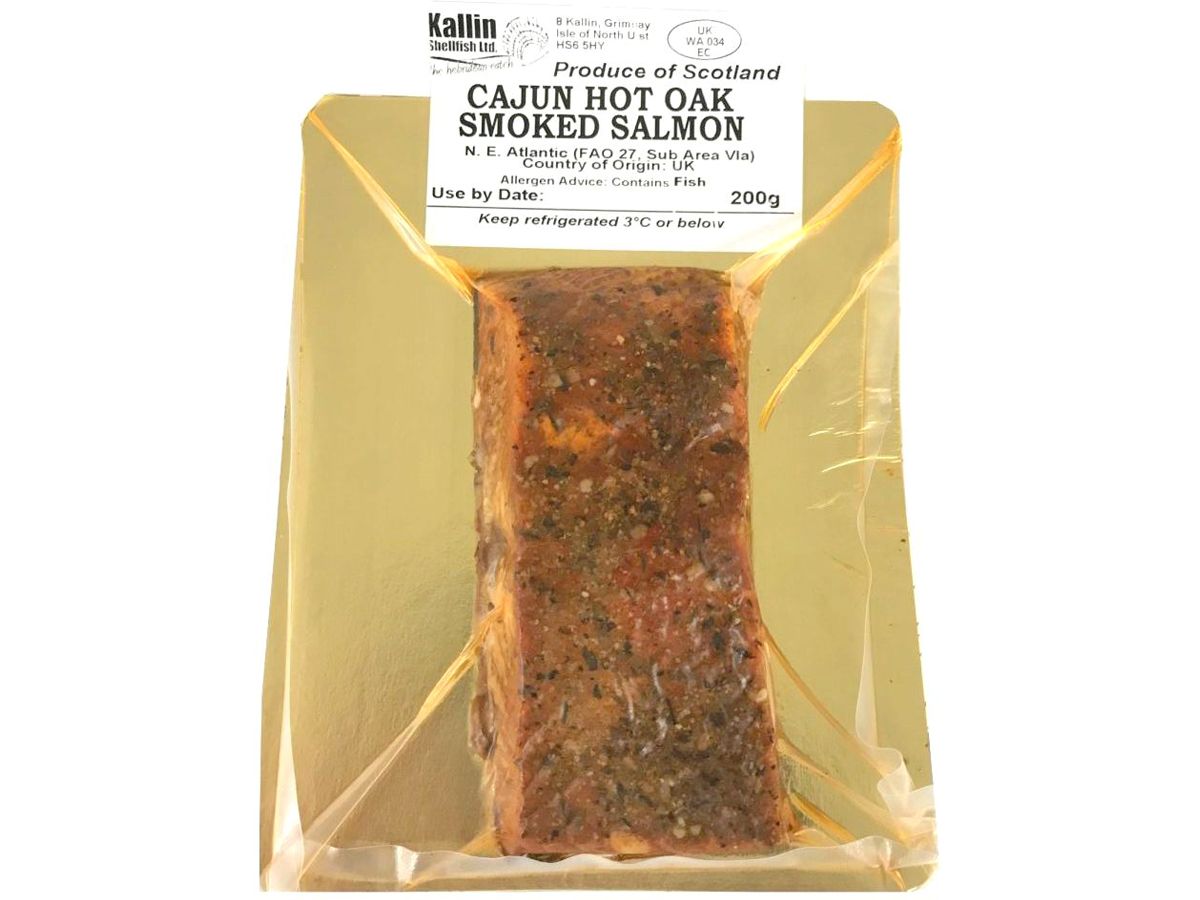Cajun Hot Oak Smoked Salmon - 200g