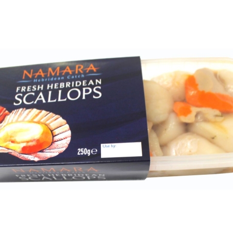 Hebridean King Scallops Meat - 250g tub